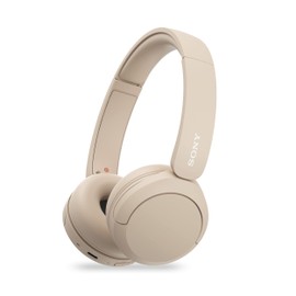 Sony WH-CH520, Wireless On-Ear Bluetooth Headphones with Mic, Upto 50 Hours Playtime, DSEE Upscale, Multipoint Connectivity/Dual Pairing,Voice Assistant App Support for Mobile Phones (Beige) (Renewed)