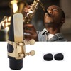 Alto Sax Saxophone ABS Mouthpiece with Cap Metal Buckle Reed