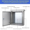 304 Stainless Steel Electrical Box 20'' x 16'' x 8''