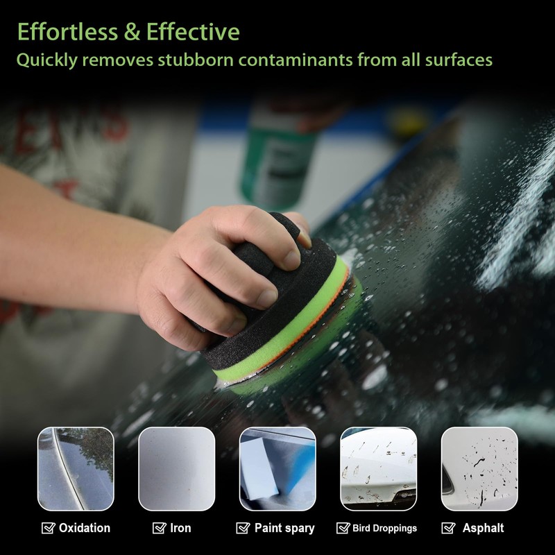 FarTryGo 2 Pack Synthetic Clay Bar Pad for Car Detailing,