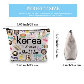 South Korea Travel Vacation Trip Souvenir Gift Korea Bachelorette Trip Gift South Korea Travel Accessory Bag for Korea Girls (Good Idea Korea EU)