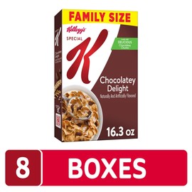 Kellogg's Special K Chocolatey Delight Breakfast Cereal, Good Source of Fiber, Family Size, 16.3 oz