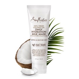 SheaMoisture 100% Virgin Coconut Oil Daily Hydration Milk Mask, 4 Ounce