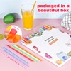 [100 Pcs] Colorful Disposable Drinking Plastic Straws - Long Cocktail