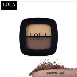 Lola Make Up by Perse Duo Eyeshadow Rich and Intense Colour High Coverage Matte and Satin Eyeshadow for Women, Vegan and Cruelty-Free Eye Makeup Cosmetic Palette for All Skin Types, Brown (003)