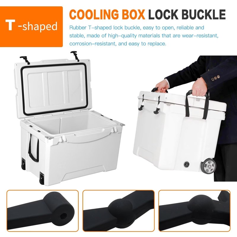 2024 Version 4 Pack Heavy Duty Replacement Black Cooler Latches