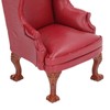Sofa Single PU and Cloth Backrest Doll House Miniature Furniture