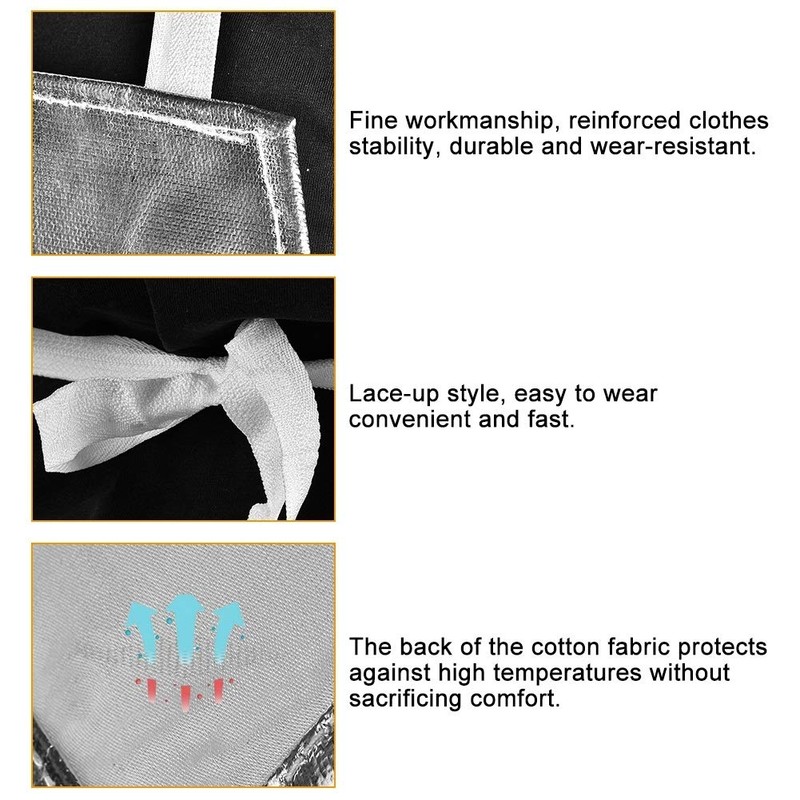 Nikou Heat Resistant Apron - 1000 Degree Heat Resistant Aluminum