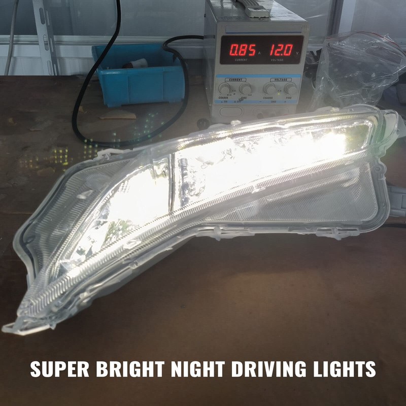 YLT AUTO Front Bumper Daytime Running Fog Light Dual Color