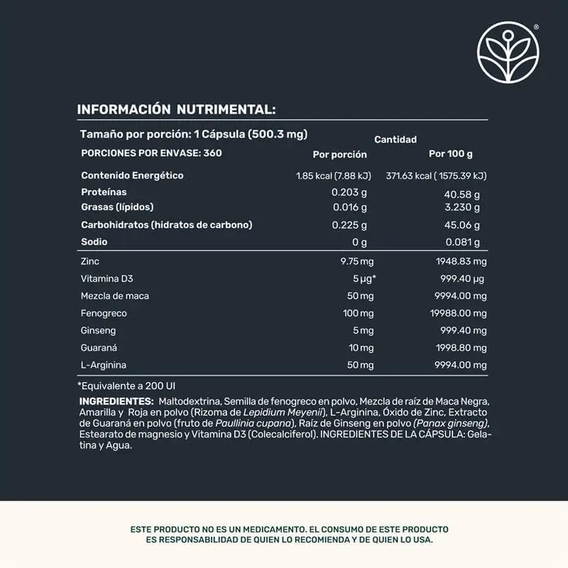 Set de Suplementos Testosterona y Multivitamínico Para Hombre 360 Cápsulas