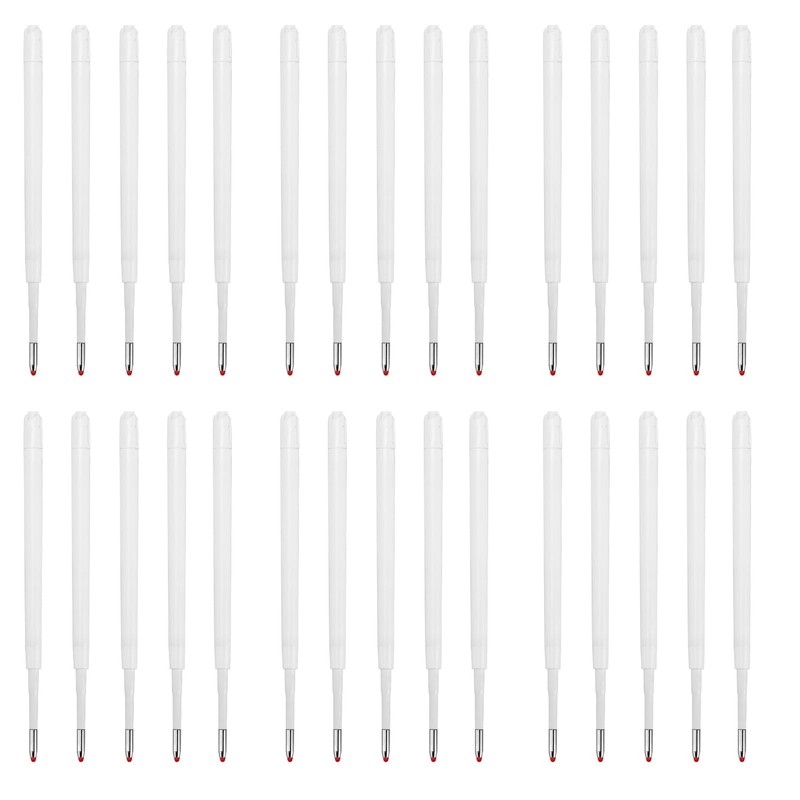 30 Pcs Ballpoint Pen Refills, Replaceable Retractable Black Ink Ballpoint