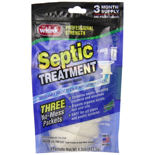 Whink Septic Treatment, 3 Count (Pack of 6)