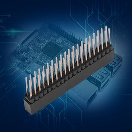 Dpofirs 3pcs Female Pin Header 2 x 20 Pins 2.54m Female Header Connector for Raspberry Pi Pitch Extra Tall Female Dual Row Short Pin Headers for Raspberry Pi