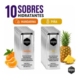 Bebida Hidratante Polvo Hidro 220 Paq 10 Sobres600ml Surtido