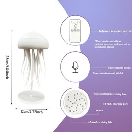 Hanging Jellyfish Lamp, LED Dancing Jellyfish Light Lava Lamp Table Light Portable Jellyfish Night Light Cute Jellyfish Bedside Lamp Light Rechargeable Outdoor Lighting Jelly Fish Light Lamp RGB