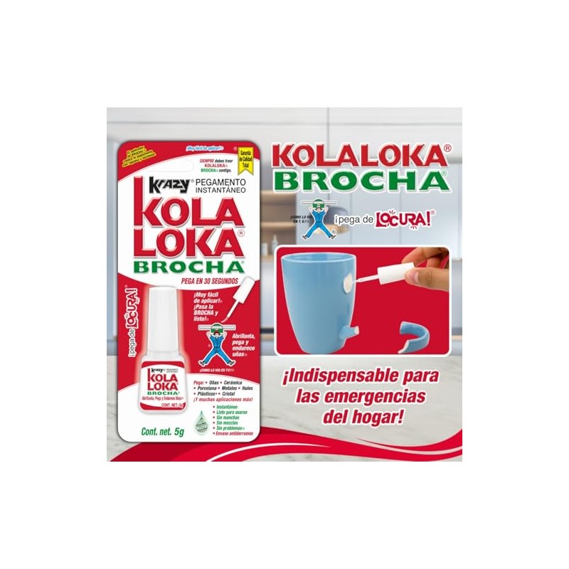 KOLA LOKA Kola Loka Pegamento Instant 5g Brocha Bltkrazy, Pack
