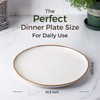 AmorArc Ceramic Dinner Plates Set of 6, 10.5 Inch Handmade