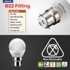 5X B22 BC Golf LED Bulbs 5W Cool White Daylight
