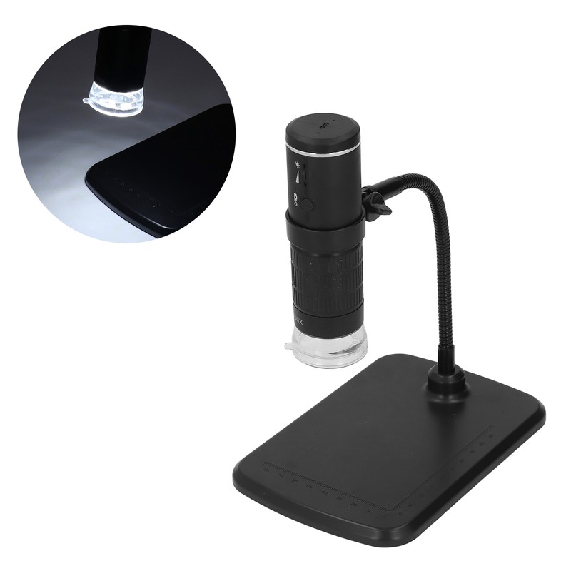 Wireless Digital Microscope 50 to 1000X Portable 2MP with Flexible