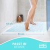 Stone-look shower mat / bath mat, 53 x 53 cm