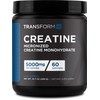 TransformHQ Creatine Monohydrate Powder (60 Servings) Unflavored - 5000mg Per