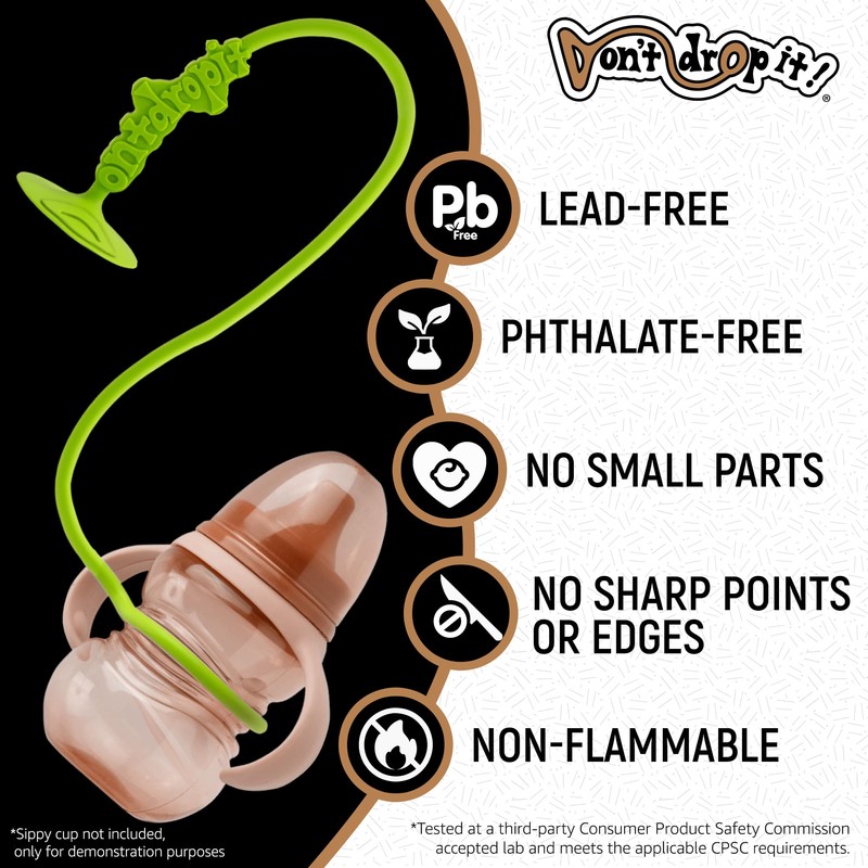 Don't Drop It ® Silicone Suction Cup Strap Tether -