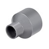 sourcing map PVC DWV Reducing Coupling Schedule 40 Gray 32mm