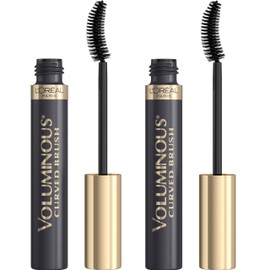 LOreal Paris Makeup Voluminous Original Volume Building Curved Brush Mascara, Black, 2 Count                                                          