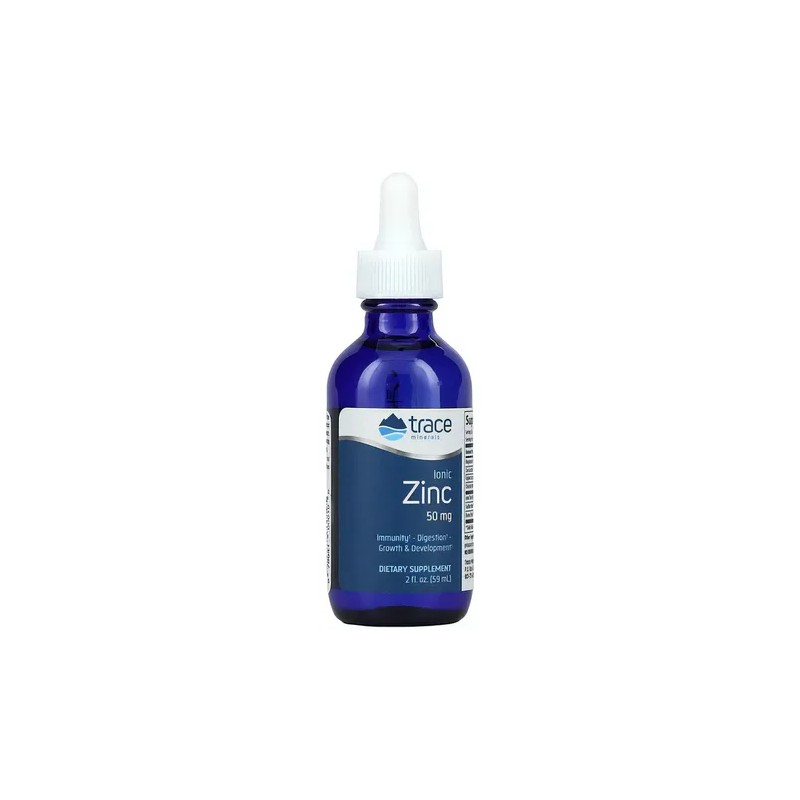Zinc Líquido 50mg Trace Minerals Sabor Inmunidad Nutricional 59ml