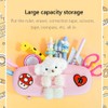 Silicone Pencil Case Cute Cartoon Stationery Plush Doll Animal Storage