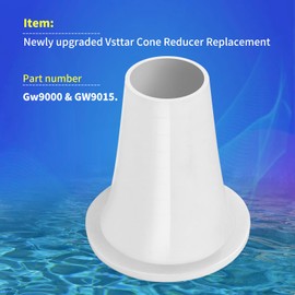 Upgraded GW9000 GW9015 Cone Reducer Replacement, Pool/spa Automatic Cleaner Reducer Adapter Compatible with Pentair Kreepy Krauly Great White/Lil Shark/SandShark/Lil Rebel/Dorado Skimmer Adapter Cone