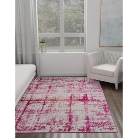 Unique Loom Jill Zarin Uptown Collection Area Rug - Lexington Avenue (2' x 3' 1'' Rectangle, Pink/ Ivory)