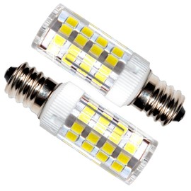 HQRP 2-Pack E12 110V LED Light Bulb Cool Compatible with GE General Electric WE4M305 Dryer Light Bulb Replacement