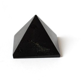 Reiki Healing Energy Charged Black Tourmaline Crystal Pyramid (Approx 2 cm) Beautifully Gift Wrapped with Crystal Description