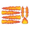 A4 Sticker Sheet Flames Vinyl Stickers - Fire Cool Vehicle
