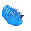 Christmas Concepts® Pack of 16 - Glitter Heart Shaped Baubles