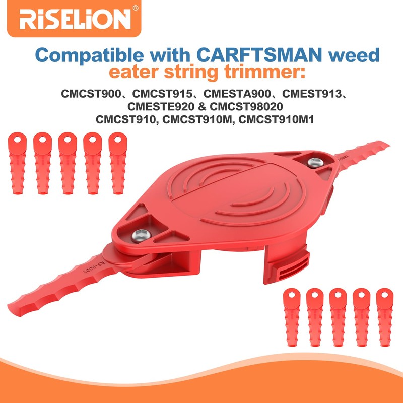 RISELION Weed Eater Bladed Head Compatible with Craftsman String Trimmer