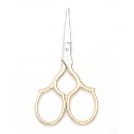 Yutoner Embroidery Scissors - Stainless Steel Sharp Sewing Shears for DIY Craft, Art Work, Needlework, Cross Stitch (Gold Safety - 3.7 Inch)
