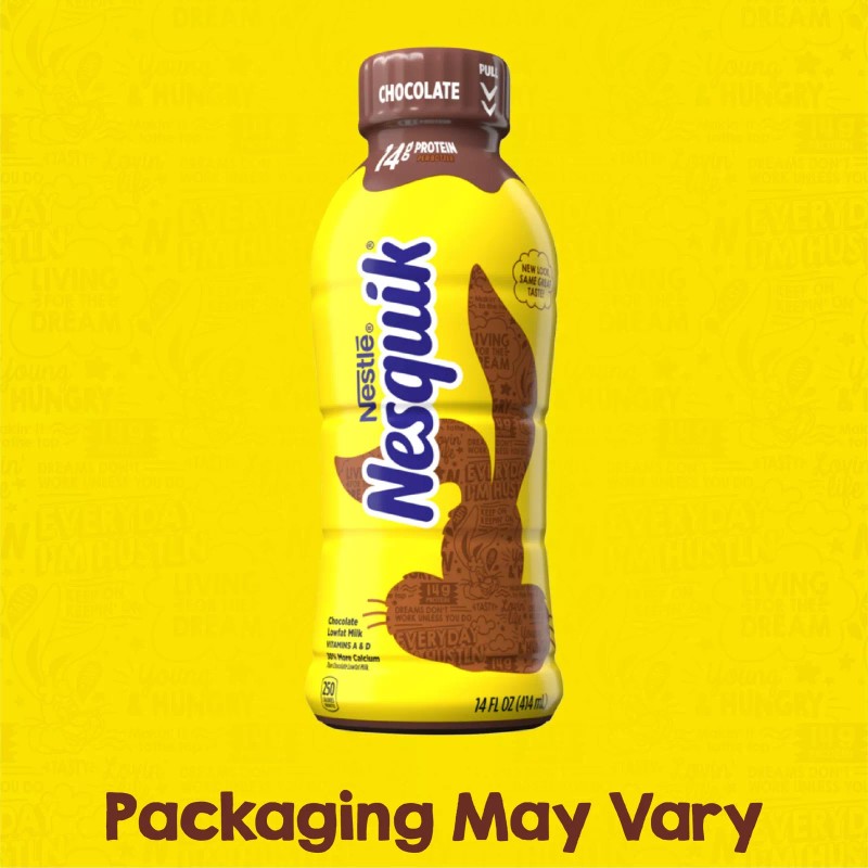 Nestle Nesquik Low Fat 1% Milk Chocolate 14 Ounce (Pack