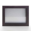 Dark Brown 30x30 Large Shadow Box Display Wooden Frame with