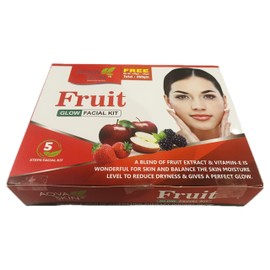 Fruit Facial Kit (5 Step) For Clear Skin | Salon Quality Facial Kit For Glowing Skin | Facial Kit For Unisex | AQVA SKIN | Net Quantity - 250gm