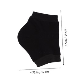 SAFIGLE 10Pairs Moisturizing Heel Protection Socks Skin Friendly Crack Gel Socks for Outdoor Use Portable Foot Support for Dry and Cracked Skin