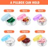 Dimeho 6 Pcs Small Pill Box Mini Pill Organizer Box