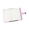 A5 Note Book PU Leather Cover Password Lock Notepad Diary