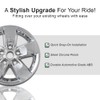 Set of 4 17" 5 Spoke Snap-On Wheel Skins for
