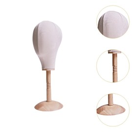 MagiDeal Mannequin Head Model Wig Head Tabletop Head Wig Stand for Cosmetology Hairdressing Training Female Professional Cosmetology