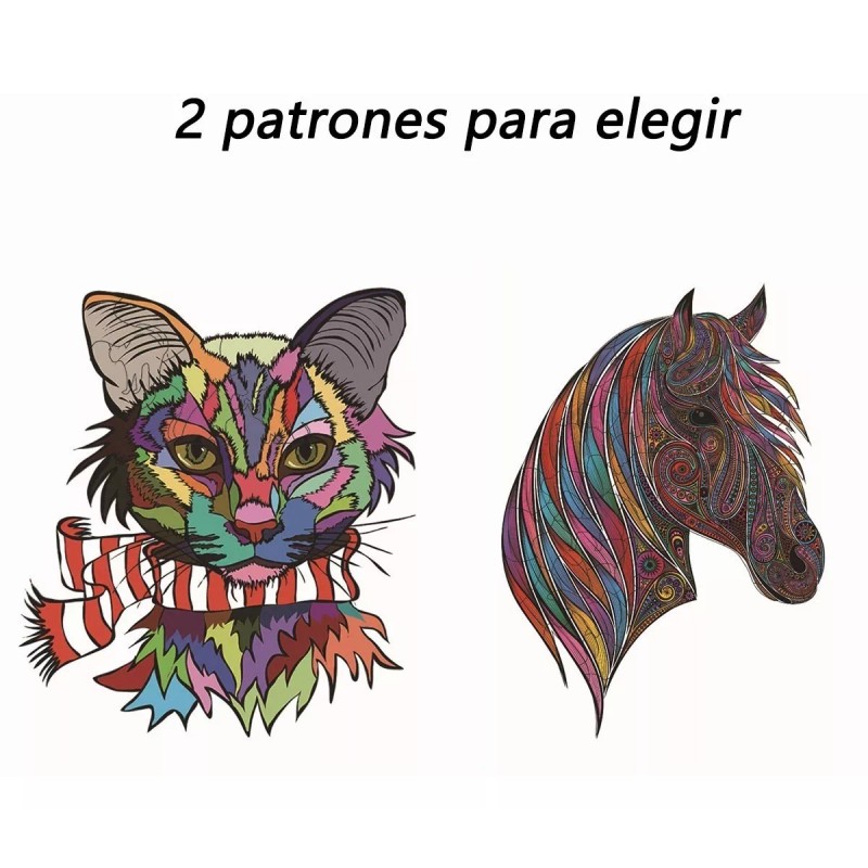 UA4 Rompecabezas De Animales De Madera Irregulares A5