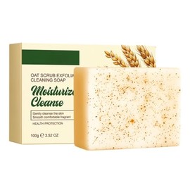 Oat exfoliating cleansing soap