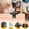 HUALIANG 8/10/15 mm Drilling Template, 3-in-1 Pocket Hole Jig Kit,
