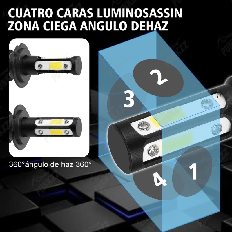 Kit De Faros Led Delanteros De 4 Lados H7 H11